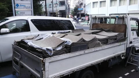 タイルカーペットの廃棄